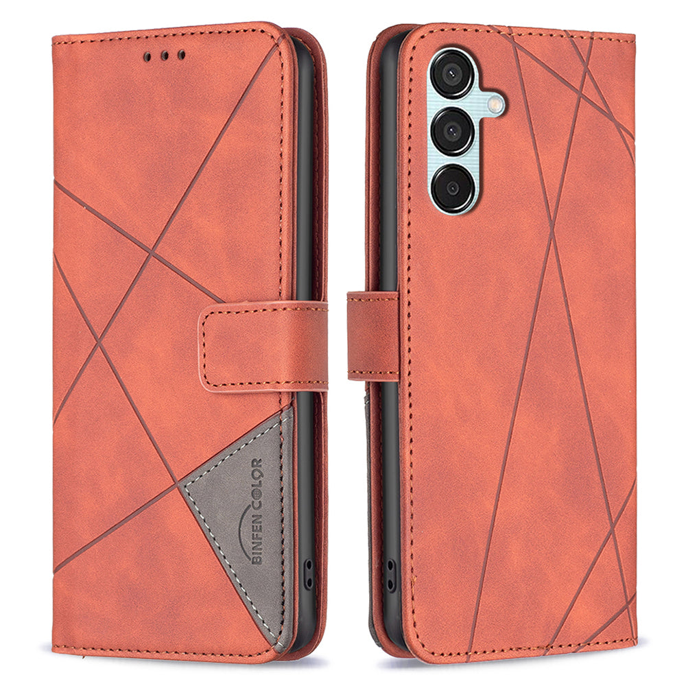 BINFEN COLOR BF05 For Samsung Galaxy M15 5G Imprinted Case PU Leather Wallet Phone Cover BINFEN COLOR BF05 For Samsung Galaxy M15 5G Imprinted Case PU Leather Wallet Phone Cover